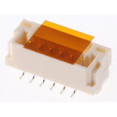 JST GH Series Straight Surface Mount PCB Header, 6 Contact(s), 1.25mm Pitch, Shrouded