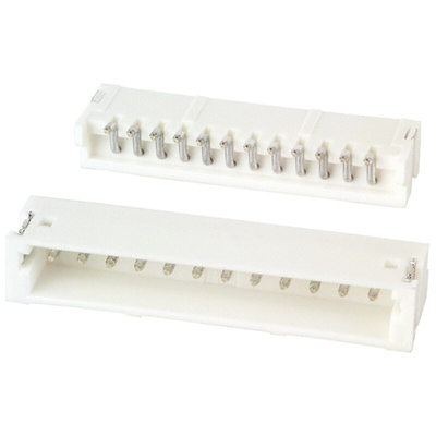 JST ZH Series Right Angle Through Hole PCB Header, 12 Contact(s), 1.5mm Pitch, 1 Row(s), Shrouded