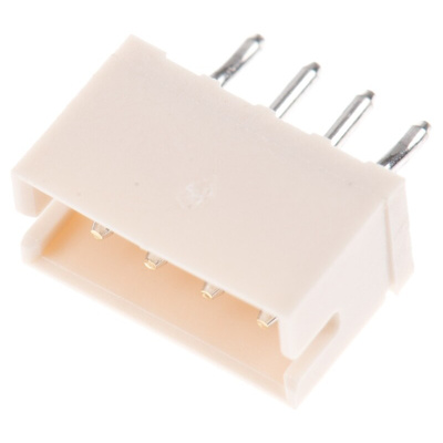JST ZH Series Top Entry Through Hole PCB Header, 4 Contact(s), 1.5mm Pitch, 1 Row(s), Shrouded