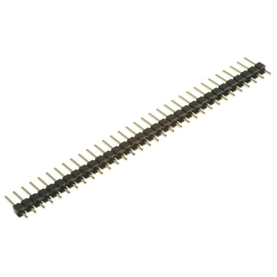 Wurth Elektronik WR-PHD Series Straight Through Hole Pin Header, 32 Contact(s), 2.54mm Pitch, 1 Row(s), Unshrouded