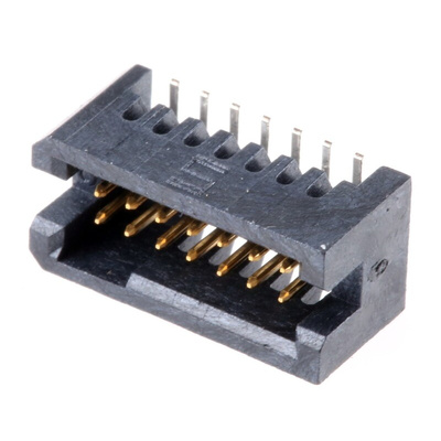 Samtec TFM Series Straight Surface Mount PCB Header, 14 Contact(s), 1.27mm Pitch, 2 Row(s), Shrouded