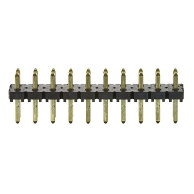 Samtec TLW Series Straight Through Hole Pin Header, 20 Contact(s), 2.54mm Pitch, 2 Row(s), Unshrouded