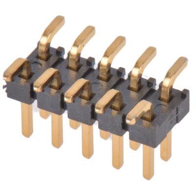 Samtec TMM Series Straight Surface Mount Pin Header, 10 Contact(s), 2.0mm Pitch, 2 Row(s), Unshrouded