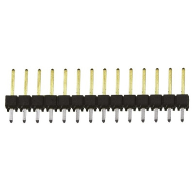 Samtec TSW Series Straight Through Hole Pin Header, 14 Contact(s), 2.54mm Pitch, 1 Row(s), Unshrouded