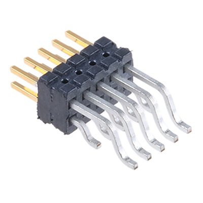 Samtec FTSH Series Right Angle Surface Mount Pin Header, 10 Contact(s), 1.27mm Pitch, 2 Row(s), Unshrouded