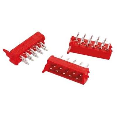 Wurth Elektronik WR-MM Series Straight Surface Mount PCB Header, 8 Contact(s), 2.54mm Pitch, 2 Row(s), Shrouded