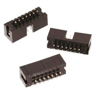 Wurth Elektronik WR-BHD Series Straight Through Hole PCB Header, 26 Contact(s), 2.54mm Pitch, 2 Row(s), Shrouded