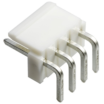 JST VH Series Right Angle Through Hole PCB Header, 4 Contact(s), 3.96mm Pitch, 1 Row(s), Shrouded