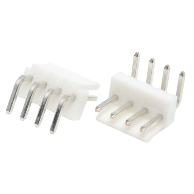 JST VH Series Right Angle Through Hole PCB Header, 4 Contact(s), 3.96mm Pitch, 1 Row(s), Shrouded