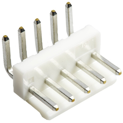 JST VH Series Right Angle Through Hole PCB Header, 5 Contact(s), 3.96mm Pitch, 1 Row(s), Shrouded