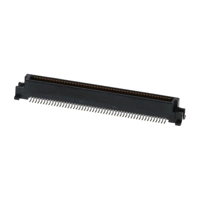 Molex SlimStack Series Straight Surface Mount PCB Header, 100 Contact(s), 0.64mm Pitch, 2 Row(s), Shrouded