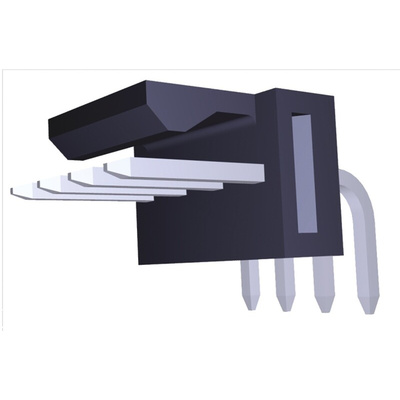 Molex KK 254 Series Right Angle Through Hole Pin Header, 4 Contact(s), 2.54mm Pitch, 1 Row(s), Unshrouded