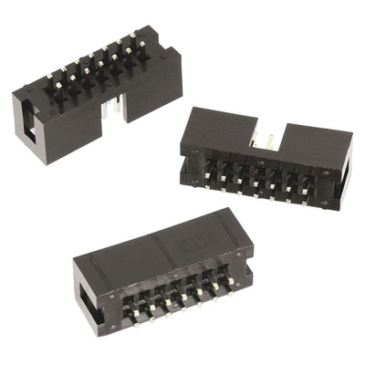 Wurth Elektronik WR-BHD Series Straight Through Hole PCB Header, 40 Contact(s), 2.54mm Pitch, 2 Row(s), Shrouded