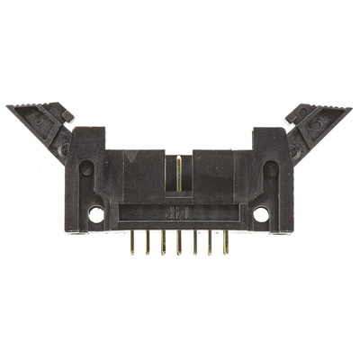 Amphenol T816 Series Straight Through Hole PCB Header, 14 Contact(s), 2.54mm Pitch, 2 Row(s), Shrouded
