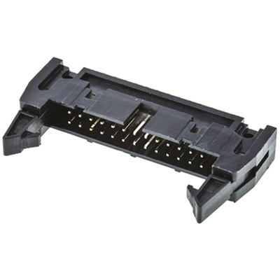 Amphenol T816 Series Straight Through Hole PCB Header, 26 Contact(s), 2.54mm Pitch, 2 Row(s), Shrouded
