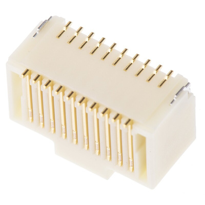 Molex Pico-Clasp Series Right Angle Surface Mount PCB Header, 20 Contact(s), 1.0mm Pitch, 2 Row(s), Shrouded