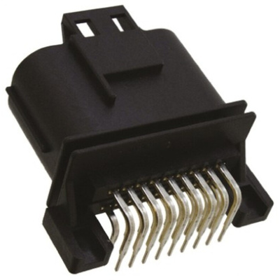 JAE MX23A Series Right Angle Through Hole PCB Header, 18 Contact(s), 2.5mm Pitch, 2 Row(s), Shrouded