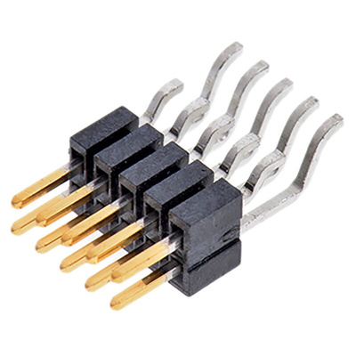 Samtec FTSH Series Right Angle Surface Mount Pin Header, 10 Contact(s), 1.27mm Pitch, 2 Row(s), Unshrouded