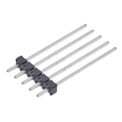 Samtec MTMM Series Straight Through Hole Pin Header, 5 Contact(s), 2.0mm Pitch, 1 Row(s), Unshrouded