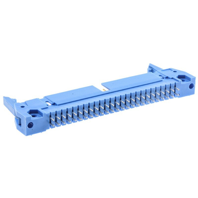 TE Connectivity AMP-LATCH, 2.54mm Pitch, 50 Way, 2 Row, Straight PCB Header, Through Hole