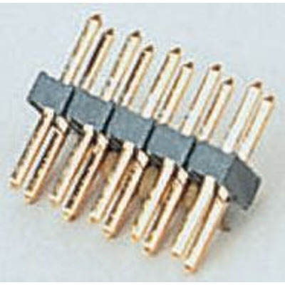 HARWIN M22 Series Straight Through Hole Pin Header, 16 Contact(s), 2.0mm Pitch, 2 Row(s), Unshrouded