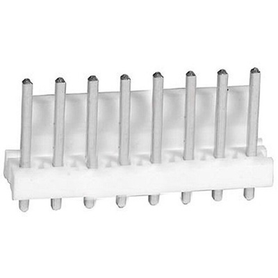 TE Connectivity MTA-156 Series Straight Through Hole Pin Header, 8 Contact(s), 3.96mm Pitch, 1 Row(s), Unshrouded