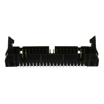TE Connectivity AMP-LATCH Series Straight Through Hole PCB Header, 40 Contact(s), 2.54mm Pitch, 2 Row(s), Shrouded