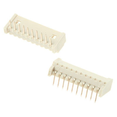 Molex PicoBlade Series Right Angle Through Hole PCB Header, 10 Contact(s), 1.25mm Pitch, 1 Row(s), Shrouded
