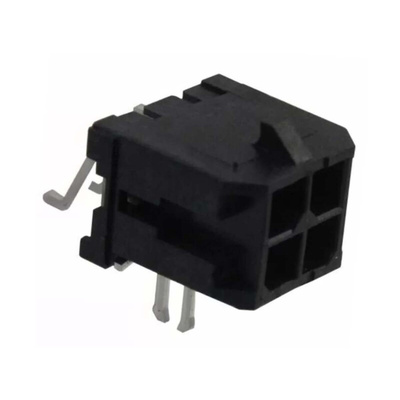 Molex Micro-Fit 3.0 Series Right Angle Surface Mount PCB Header, 4 Contact(s), 3.0mm Pitch, 2 Row(s), Shrouded