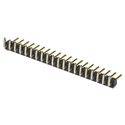 Molex C-Grid III Series Right Angle Through Hole Pin Header, 20 Contact(s), 2.54mm Pitch, 1 Row(s), Unshrouded