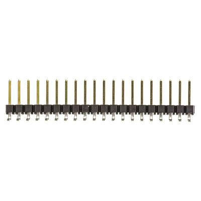 Molex C-Grid III Series Right Angle Through Hole Pin Header, 20 Contact(s), 2.54mm Pitch, 1 Row(s), Unshrouded
