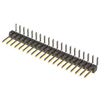 Molex C-Grid III Series Right Angle Through Hole Pin Header, 20 Contact(s), 2.54mm Pitch, 1 Row(s), Unshrouded