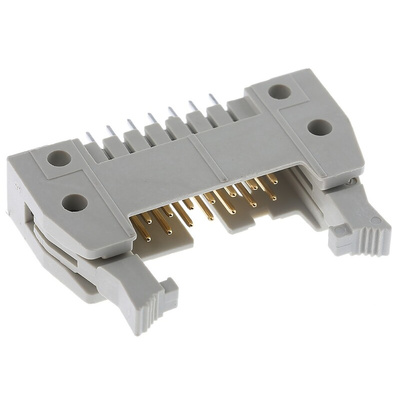 HARTING SEK 18 Series Straight Through Hole PCB Header, 14 Contact(s), 2.54mm Pitch, 2 Row(s), Shrouded
