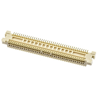 Molex SlimStack Series Straight Surface Mount PCB Header, 80 Contact(s), 0.5mm Pitch, 2 Row(s), Shrouded