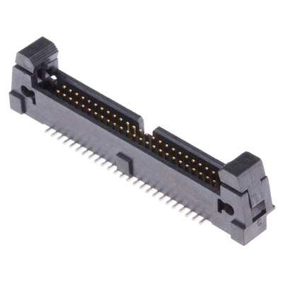 Samtec EHF Series Straight Surface Mount PCB Header, 50 Contact(s), 1.27mm Pitch, 2 Row(s), Shrouded