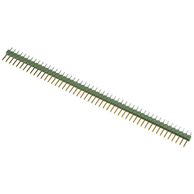 TE Connectivity AMPMODU MOD II Series Straight Through Hole Pin Header, 50 Contact(s), 2.54mm Pitch, 1 Row(s),