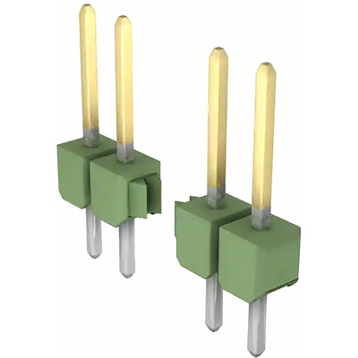 TE Connectivity AMPMODU MOD II Series Straight Through Hole Pin Header, 50 Contact(s), 2.54mm Pitch, 1 Row(s),