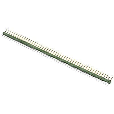 TE Connectivity AMPMODU MOD II Series Straight Through Hole Pin Header, 50 Contact(s), 2.54mm Pitch, 1 Row(s),