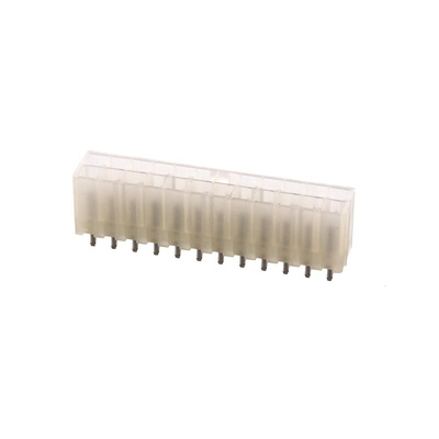 TE Connectivity VAL-U-LOK Series Straight Through Hole PCB Header, 24 Contact(s), 4.2mm Pitch, 2 Row(s), Shrouded