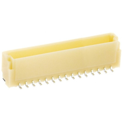 JST SH Series Straight Surface Mount PCB Header, 15 Contact(s), 1.0mm Pitch, 1 Row(s), Shrouded