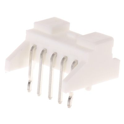 JST PA Series Right Angle Through Hole PCB Header, 5 Contact(s), 2.0mm Pitch, 1 Row(s), Shrouded