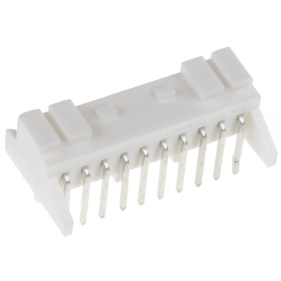JST PA Series Right Angle Through Hole PCB Header, 10 Contact(s), 2.0mm Pitch, 1 Row(s), Shrouded