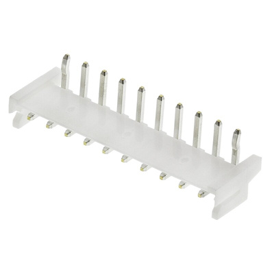 JST EH Series Right Angle Through Hole PCB Header, 10 Contact(s), 2.5mm Pitch, 1 Row(s), Shrouded
