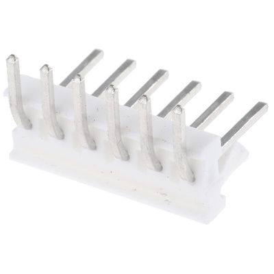 TE Connectivity MTA-100 Series Right Angle Through Hole Pin Header, 6 Contact(s), 2.54mm Pitch, 1 Row(s), Unshrouded