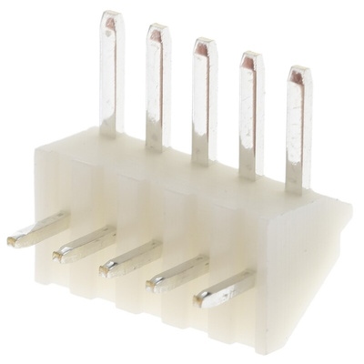 JST NH Series Right Angle Through Hole Pin Header, 5 Contact(s), 2.5mm Pitch, 1 Row(s), Unshrouded