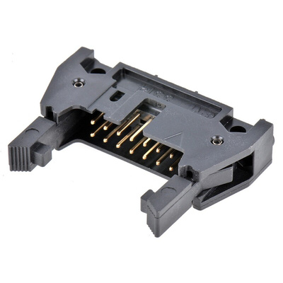 3M 3000 Series Straight Through Hole PCB Header, 14 Contact(s), 2.54mm Pitch, 2 Row(s), Shrouded