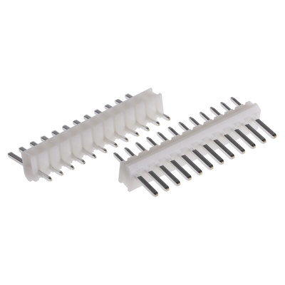 JST NH Series Straight Through Hole Pin Header, 12 Contact(s), 2.5mm Pitch, 1 Row(s), Unshrouded