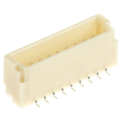 JST SH Series Straight Surface Mount PCB Header, 9 Contact(s), 1.0mm Pitch, 1 Row(s), Shrouded