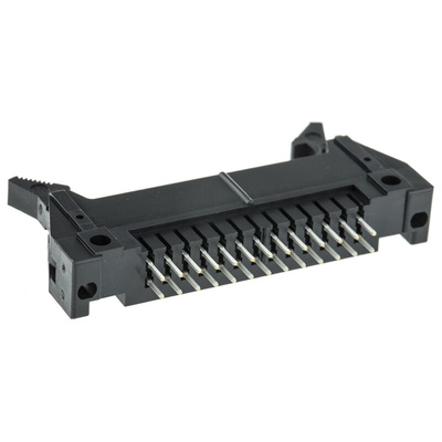 Hirose HIF3B Series Straight Through Hole PCB Header, 26 Contact(s), 2.54mm Pitch, 2 Row(s), Shrouded