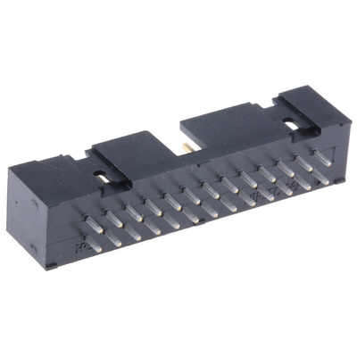 Hirose HIF3FC Series Straight Through Hole PCB Header, 26 Contact(s), 2.54mm Pitch, 2 Row(s), Shrouded